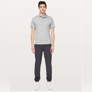 Lululemon Evolution Polo
Lookout Stripe Heathered Sea Salt Heathered Nimbus